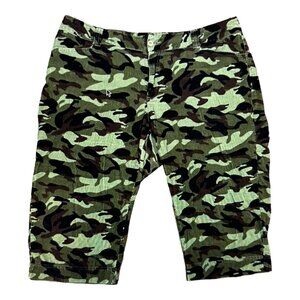 COPY - London & London Camo Corduroy￼ Cargo Long Cotton Shorts Mens W40”